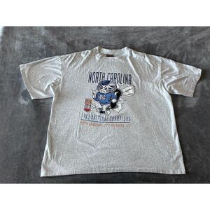 VTG Nutmeg North Carolina Tar Heels 1993 National Champions Shirt XL Made In USA